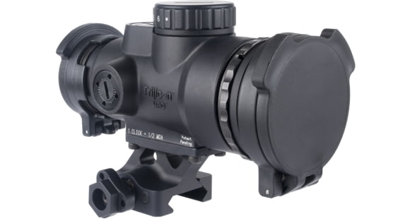 Image of Trijicon MRO SD 1x25mm Reflex Red Dot Sight, 2.0 MOA Adjustable Red Dot, with Full Co-Witness Quick Release Q-LOC Mount, Black, MRO-C-2200355