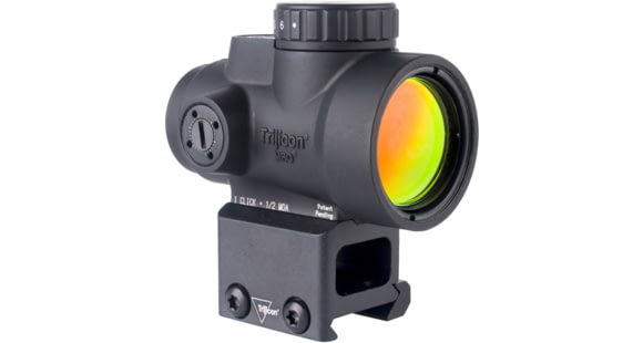 Image of Trijicon MRO SD 1x25mm Reflex Red Dot Sight, 2.0 MOA Adjustable Red Dot, with Lower 1/3 Co-witness Mount, Black, MRO-C-2200303