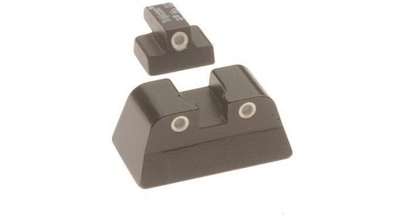 Image of Trijicon Bright &amp; Tough Night Sight Set for Smith &amp; Wesson, Non-Novak LoMount - Green Front &amp; Yellow Rear SA04Y