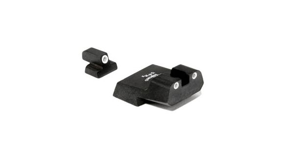 Image of Trijicon Bright &amp; Tough Night Sight Set for S&amp;W, 9mm Long Rear, Green Front, Green Rear SA07