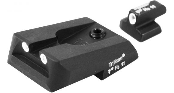 Image of Factory DEMO Trijicon Bright &amp; Tough Night Sight Set, Green Front &amp; Rear Novak Compact 9mm