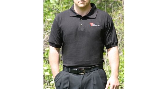 Image of Trijicon Black Polo-Shirt with 3-color Trijicon Logo, Large AP19-LG