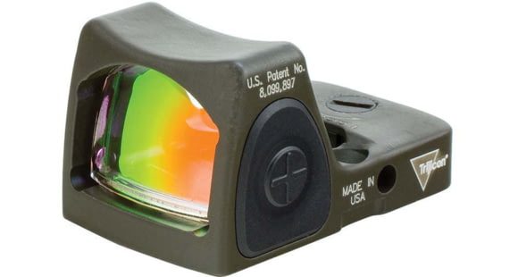 Image of Trijicon RM06 RMR Type 2 Adjustable LED Red Dot Sight 1x16mm, 3.25 MOA Red Dot, No Mount, Matte, ODG, 700695