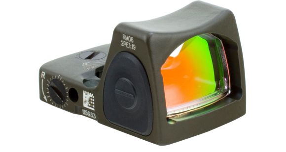 Image of Trijicon RMR Type 2 Adjustable Red Dot Sight, 6.5 MOA Red Dot, No Mount, Cerakote OD Green, 700716