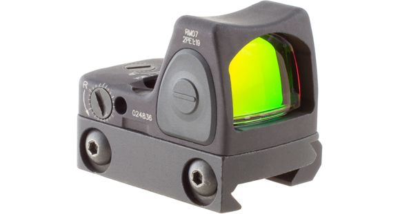 Image of Trijicon RMR Type 2 Adjustable Red Dot Sight 1x, 6.5 MOA Red Dot, RM33 Mount, Black, RM07-C-700680