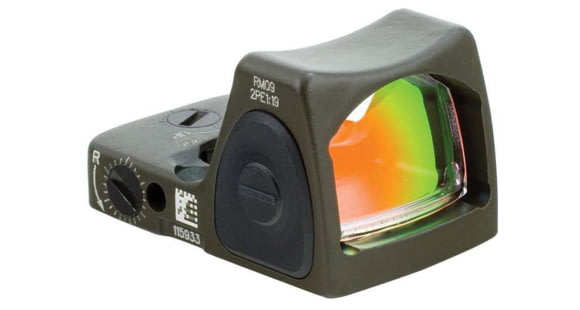 Image of Trijicon RMR Type 2 Reflex Sight, 1 MOA Red Dot, No Mount, OD Green, 700744