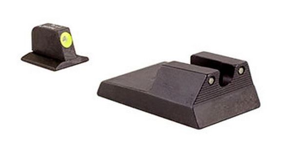 Image of Trijicon Ruger SR9, 40, 40c, HD Night Sight Set - Yellow Front Outline RA114Y