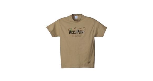 Image of Trijicon Short Sleeve T-Shirt with AccuPoint Tagline, Sand, X-Large AP40-XL
