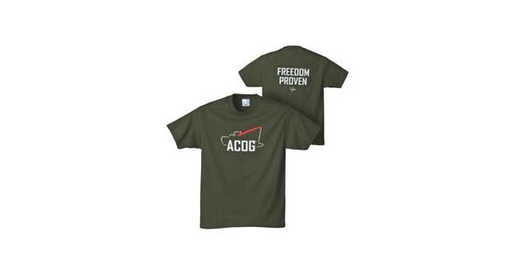 Image of Trijicon Short Sleeve T-Shirt with Freedom Tagline, Olive, XX-Large AP42-XXL