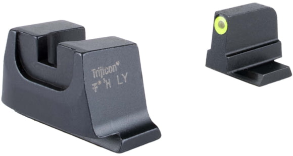 Image of Trijicon Suppressor/Optic Height Sight Set with Yellow Front/Metal Rear &amp; Green Front Lamp - for M&amp;P C.O.R.E, M&amp;P M2.0 Optics Ready, Black, 601152