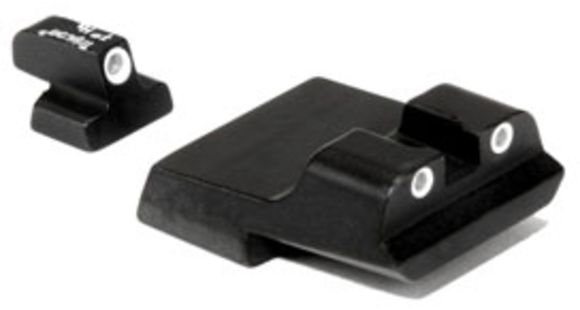 Image of Trijicon Bright &amp; Tough S&amp;W .40 Long Rear, 3 Dot Green Front &amp; Yellow Long Rear Night Sight Set Sa15Y