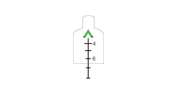 Image of Trijicon ACOG 3.5x35 Rifle Scope Kit, Dual Illuminated Green Chevron .223 Ballistic Reticle w/ TA51 Mount