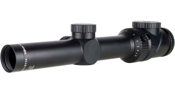 Image of Trijicon AccuPoint 1-8x24mm LPVO 30mm Tube Rifle Scope, Second Focal Plane, Red Triangle Post Reticle, Satin Black, TR35-C-200184
