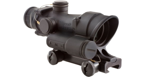 Image of Trijicon ACOG 4x32 Scope, LED Red Chevron MRAD Reticle w/ Colt Knob, Matte Black, 4x32mm, TA02-C-100833