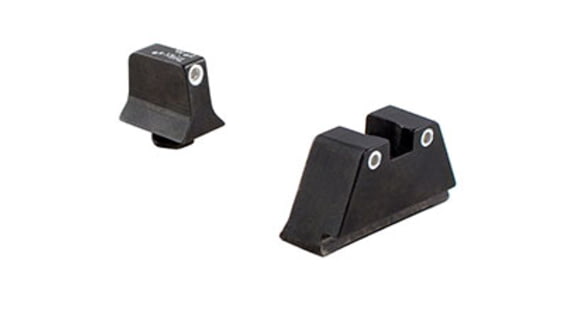 Image of USED Trijicon Night Sight Suppressor Set, White Front/White Rear, Green front/Yellow Rear Lamps, Black, 600651, EDEMO1, Condition Parts Only/Salvage, Defective