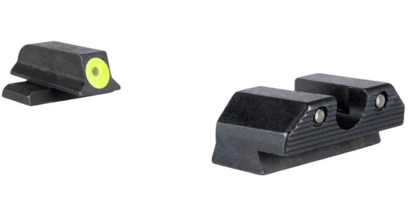 Image of Trijicon HD U-Notch Tritium Pistol Night Sight Set, Springfield Echelon, Front and Rear, Yellow Front Outline, Black, Springfield Echelon, SP103-C-601207