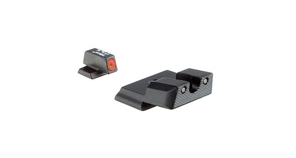 Image of Trijicon HD XR Night Sight Set, Orange Front Outline for Smith and Wesson SHIELD .40, .45, and 9mm, Black, 600856