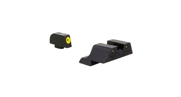 Image of USED, Trijicon HD XR Night Sight Set, Yellow Front Outline for Glock Models 20, 21, 29, 30, and 41 including S and SF variants, Black, 600840