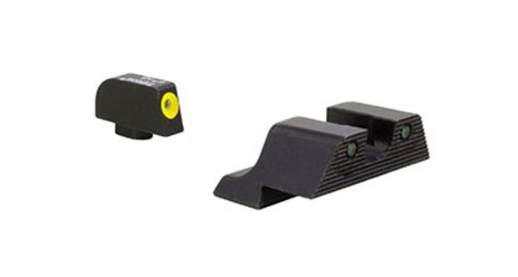 Image of Trijicon HD XR Night Sight Set, Yellow Front Outline for Glock Models 42 and 43, Black, 600845