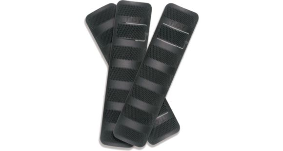 Image of Troy 6.2in Battle Rail Covers, 3 Pack, Black, SCOV-BRC-36BT-00