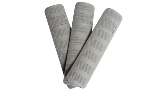 Image of Troy 6.2in Battle Rail Covers, 3 Pack, Od Green, SCOV-BRC-36DT-00