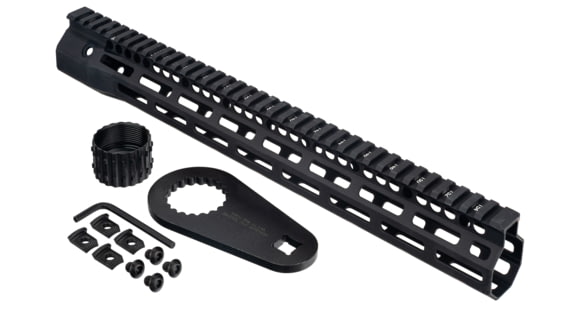 Image of Troy Battlerail, SOCC, .308, 15in, Special Ops M-LOK Compatible , High Profile, Black, SRAI-SR3-15BT-00