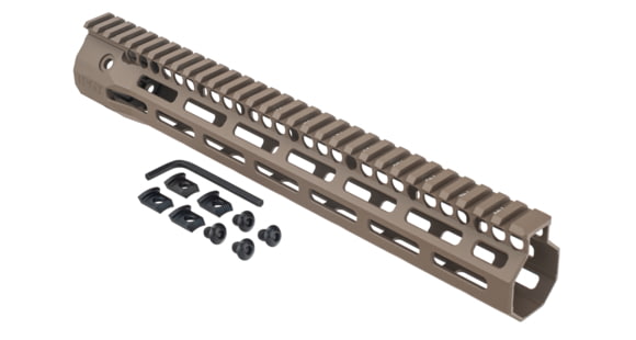 Image of USED Troy Battlerail, SOCC125, 12.5in, Special Ops M-LOK Compatible , Low Profile, Flat Dark Earth, SRAI-SR1-12FT-00, EDEMO2, Used, Condition Fair