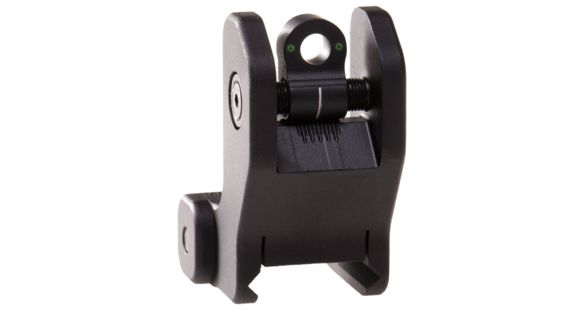 Image of Troy Rear Tritium Fixed Battle Sight w/ Illuminated Hydrogen, AR-15, Matte Black SSIG-FRS-RTBT-00