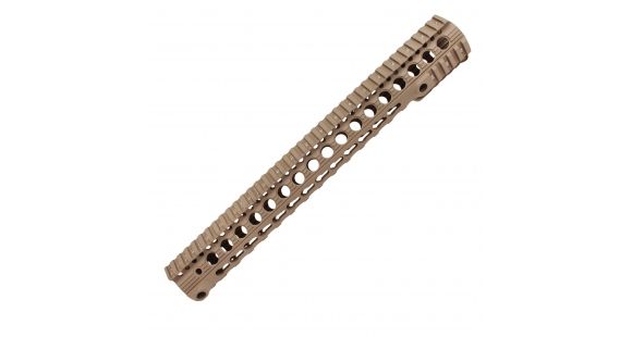 Image of Troy AR-15 SDMR Keymod Free-Floating Rail, 15in, Flat Dark Earth, STRX-BK1-15FT-00