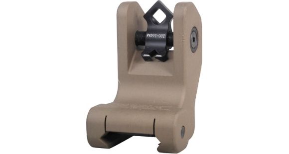 Image of Troy Di-Optic Aperture DOA Rear Fixed Battle Sight, Flat Dark Earth w/ Tritium