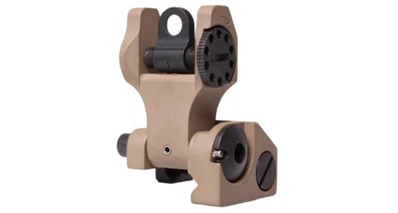 Image of USED, Troy Rear Folding Battle Sight, T6 Aircraft Aluminum, Flat Dark Earth, FBS-R0FT-00