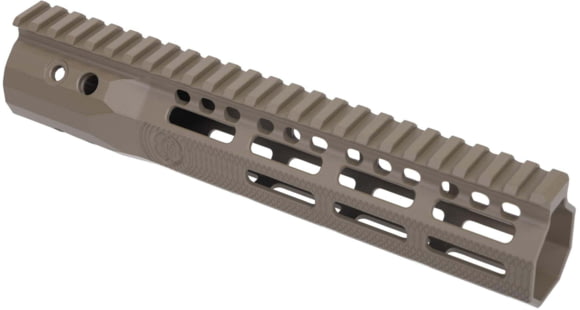Image of Troy Industries SOCC Gen 2 Free Float M-LOK Handguard AR-15 Aluminum Battle Rail, FDE, 9.25in, SRAI-SR1-90FT-G2
