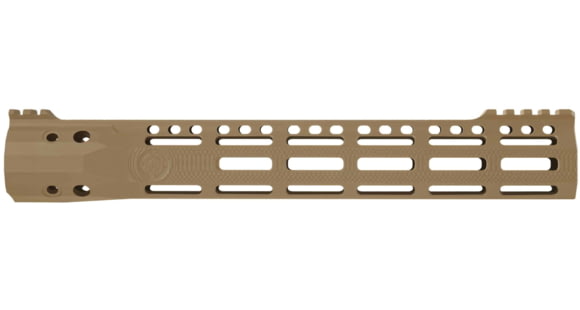 Image of Troy Industries X Series Free Float M-LOK Handguard AR-15 Aluminum Battle Rail, FDE, 11.5in, SRAI-SR1-11FT-X2