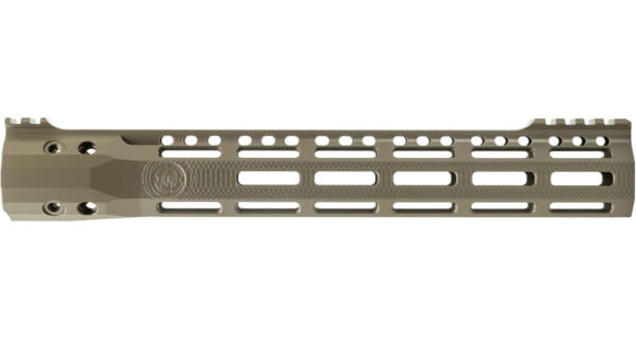 Image of Troy Industries X Series Free Float M-LOK Handguard AR-15 Aluminum Battle Rail, FDE, 12.5in, SRAI-SR1-12FT-X2