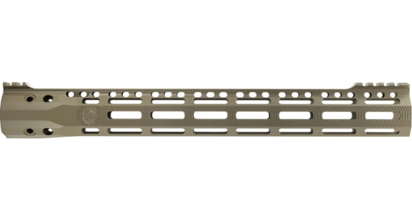 Image of Troy Industries X Series Free Float M-LOK Handguard AR-15 Aluminum Battle Rail, FDE, 15.125in, SRAI-SR1-15FT-X2