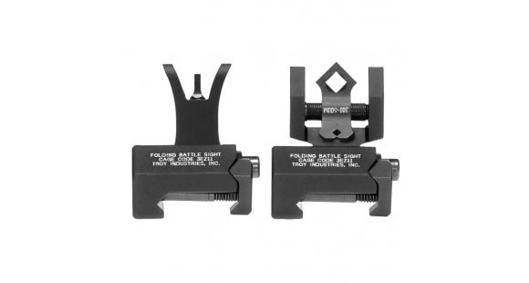 Image of USED, Troy Micro Set M4 Top Mounted Deployable Front and Rear Sight, Black, SSIG-MCM-SSBT-00