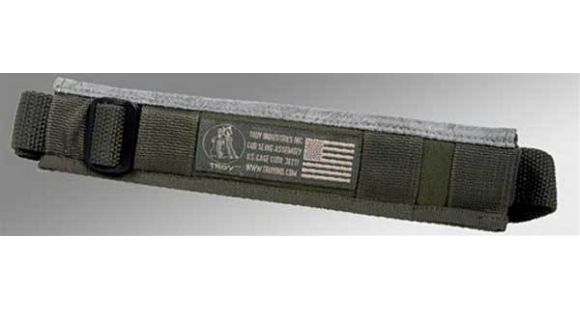 Image of Troy One Point Combat Sling w/ Non-Slip Pad &amp; Emergency Strap, Foliage Green, SSLI-1PS-00GT-00