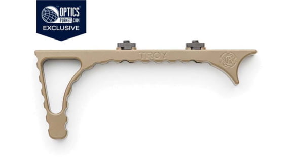 Image of Troy OpticsPlanet Exclusive Angled MLOK Foregrip, AR-15, Aluminum, FDE, SGRI-ANG-A0FT-00
