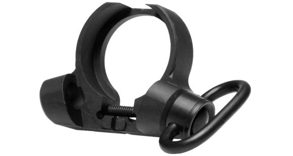 Image of Troy Pro Grade AR-15 Rifle Sling Mount Adapter w/Quick Detach Sling Swivel, Black, SMOU-PGR-00BT-00