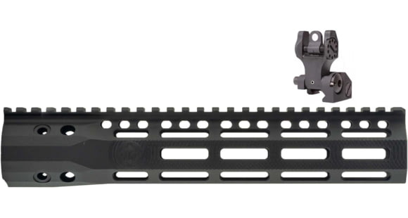 Image of Troy Rear Folding Battle Sight, T6 Aircraft AluminumTroy Industries SOCC Gen 2 Free Float M-LOK Black, 10.5in