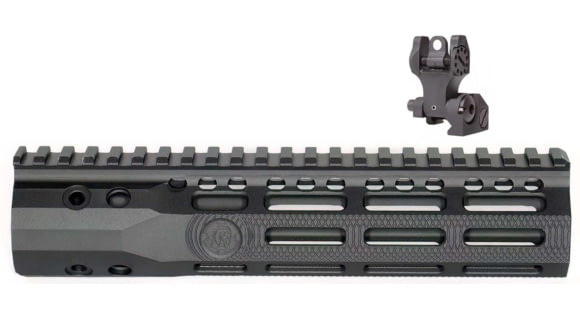 Image of Troy Rear Folding Battle Sight, T6 Aircraft AluminumTroy Industries SOCC Gen 2 Free Float M-LOK Black, 9.25in