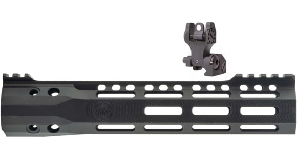 Image of Troy Rear Folding Battle Sight, T6 Aircraft AluminumTroy Industries X Series Free Float M-LOK Black, 9.25in