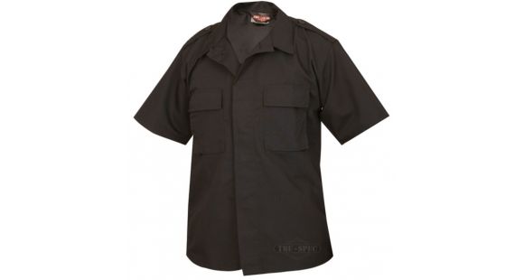 Image of Tru-Spec Short Sleeve Tactical Shirt, Black, Extra Large, Reg Length 1000006