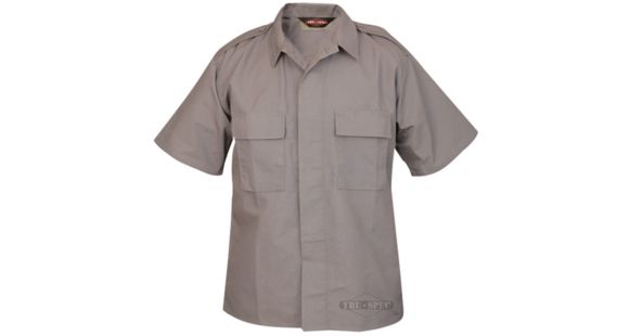 Image of Tru-Spec Short Sleeve Tactical Shirt, Grey, 2XL, Reg Length 1002007