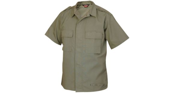 Image of Tru-Spec Short Sleeve Tactical Shirt, Olive Drab, Extra Small, Reg Length 1006002