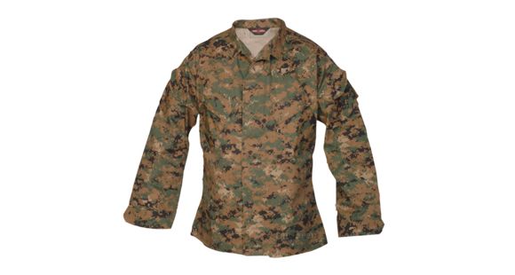 Image of Tru-Spec PolyCotton Twill Battle Shirt, Woodland Digital, Extra Small, Reg Length 1928002