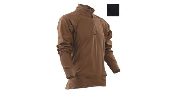 Image of Tru-Spec 24-7 Cross-Fit 1/4 Zip Grid Fleece Shirt, BLACK, 3XL 2423008