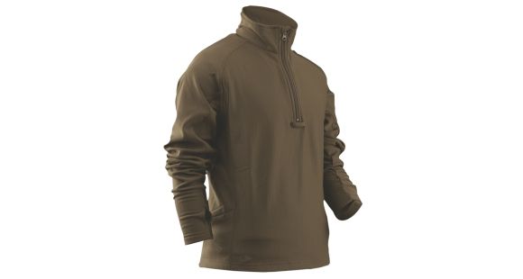 Image of Tru-Spec 24-7 Grid Fleece Pullover 94/6 Polyester/Spandex, Coyote, XLarge Regular 2427006