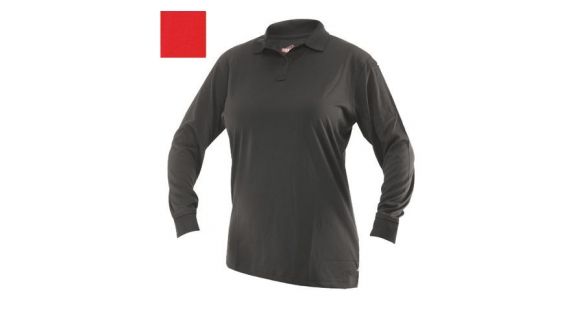 Image of Tru-Spec 24-7 Ladies Long Sleeve Performance Polo 100% Polyester, Range Red, 3XLarge Regular 4486008