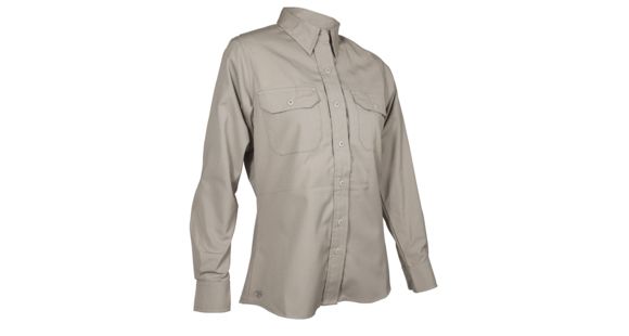 Image of Tru-Spec 24-7 Series Long Sleeve Dress Shirt, Khaki, Extra Large Regular, 1425006